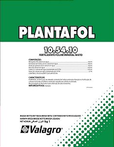 Fertilizante Foliar Plantafol - 10.54.10 - 1Kg