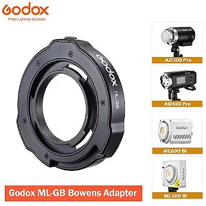 Godox ML-GB Adaptador Bowens para AD300Pro, AD400Pro, ML60II e ML100