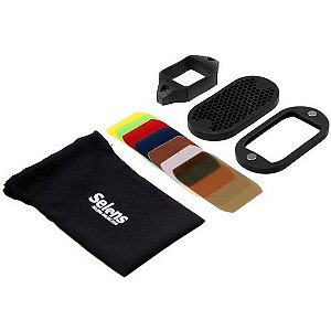 Kit Magnético Colmeia Filtros para Speedlite