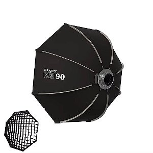 Softbox Triopo K3 90cm Bowens com Grid e Difusores