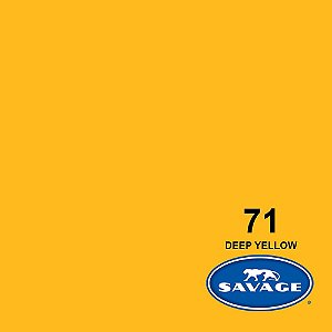 Fundo Infinito Papel Deep Yellow 71 Savage 2,72 x 11m