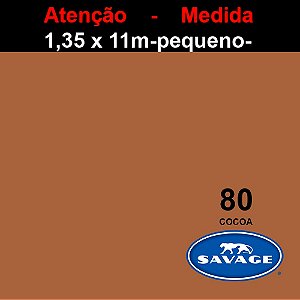 Fundo Pequeno Papel Cocoa 80 - 1,35x11m - Savage