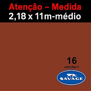 Fundo Infinito Papel Chestnut 16 Savage 2,18 x 11m - Médio