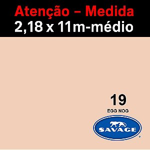 Fundo Infinito Papel Egg Nog 19 Savage 2,18 x 11m - Médio