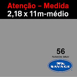 Fundo Infinito Papel Fashion Gray 56 Savage 2,18 x 11m - Médio