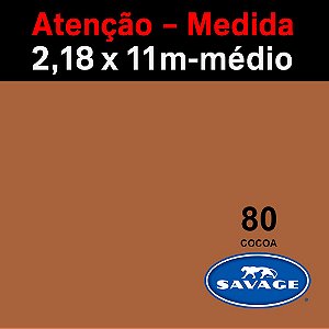 Fundo Infinito Papel Cocoa 80 Savage 2,18 x 11m - Médio