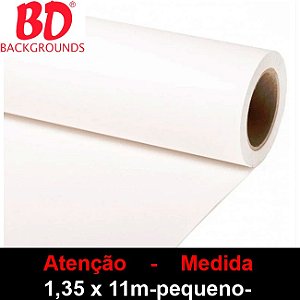 Fundo Pequeno Papel 129 Branco 1,35 x 11m - BD Company