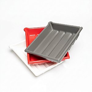 Conjunto de Bandejas Paterson (25,4x30,5cm) – 3 Unidades (Cores Distintas)