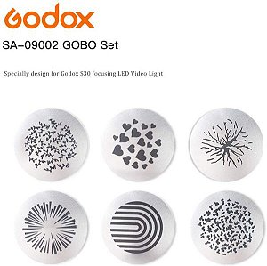 Kit Gobos Godox SA-09-002 para Led S30