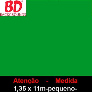 Fundo Pequeno Papel 132 Veri Green Chroma Key  1,35x11m - BD Company