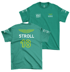 Camiseta Aston Martin Stroll Verde