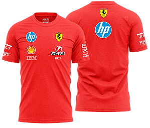 Camiseta Ferrari Vermelha 2025
