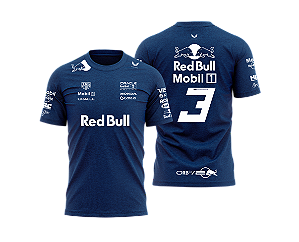 Camiseta Red Bull Racing Max Verstappen 3 Blue 2025