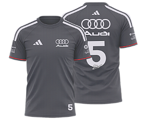 Camiseta Audi Bortoleto 2026 CINZA 1