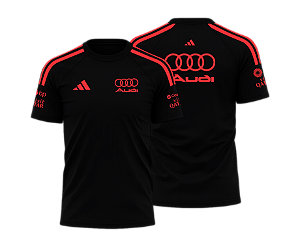 Camiseta Audi 2026 PRETO/VERMELHO 1