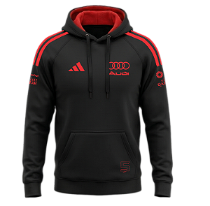 Moletom Audi Bortoleto Preto/vermelho 2026