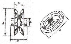 Volante Raiado Para Valvulas Gran