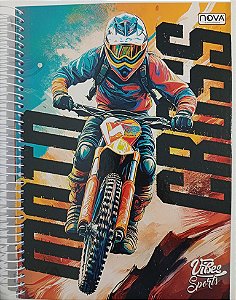 Caderno Universitário Capa Dura Motocross