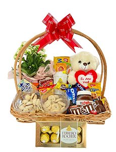 Cesta de Café da Manhã Romântica