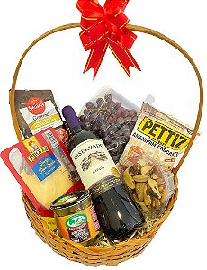 Cesta de Vinho Reservado Encanto