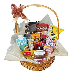 Cesta de Café da Manhã Mini Lanche