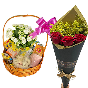 Kit Amor Feliz ( Manhã Feliz + Buquê Black )