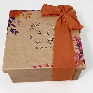 Convite para Padrinhos - Caixa MDF Personalizada Tamanho 20x20x10cm