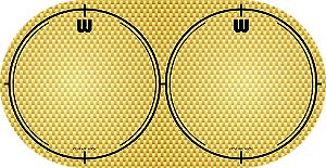 KICK PATCH WILLIAMS KEVLAR - DOT DUPLO AMARELO