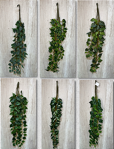 Folhagem Artificial Pendente Mix Verde