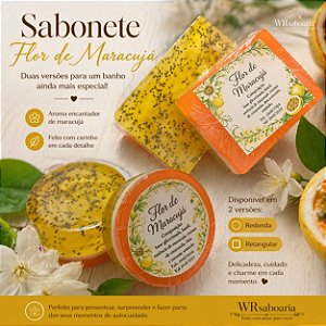 Sabonete Artesanal Flor de Maracujá