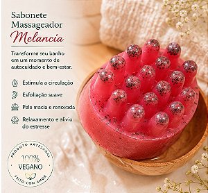 Sabonete artesanal de Melancia