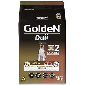 Ração PremieR Pet Golden Duii Frango e Carne para Cães Adultos Pequeno Porte