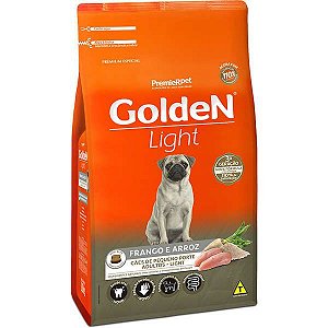 Ração Golden Formula Cães Adultos Light Mini Bits Frango E Arroz