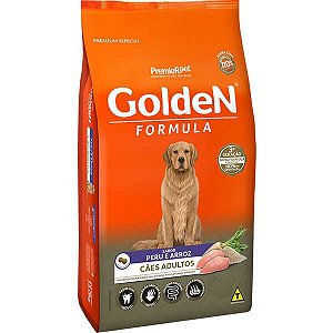 Ração Golden Formula Peru & Arroz Para Cães Adultos 15 Kg