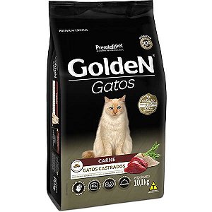 Ração Golden Gatos Castrados Sabor Carne
