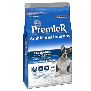 Ração Premier Pet Ambiente Interno Cães Castrados