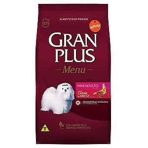 Ração Affinity PetCare Gran Plus Menu Carne e Arroz para Cães Adultos Mini