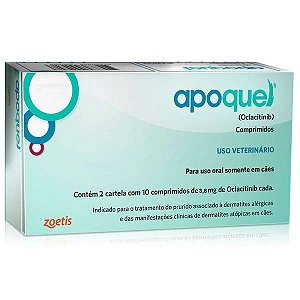 Apoquel Dermatológico Zoetis para Cães 20 comprimidos