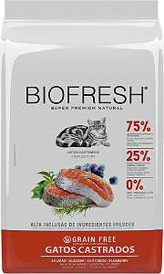 Ração Hercosul Biofresh Salmão para Gatos Castrados
