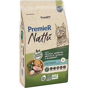 Ração PremieR Nattú Abóbora para Gatos Castrados