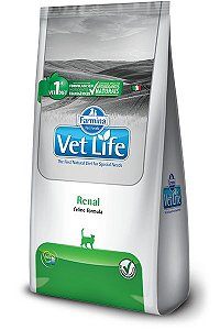 Ração Farmina Vet Life Natural Renal para Gatos Adultos com Problemas Renais