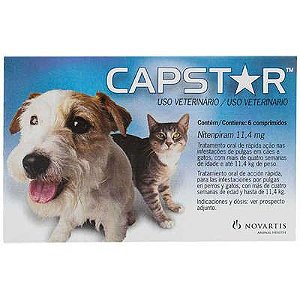 Antipulgas Novartis Capstar 11mg para Cães e Gatos de até 11kg