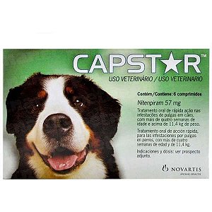 Antipulgas Novartis Capstar 57mg para Cães de 11 a 57kg