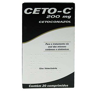 Antimicótico Ceto-C 200mg 20 Comprimidos