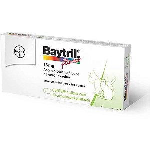 Baytril - 15 Mg- 10- comprimidos