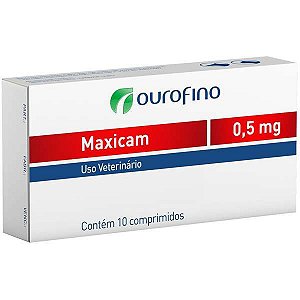 Anti-inflamatório Ourofino Maxicam - 10 Comprimidos 0,5mg