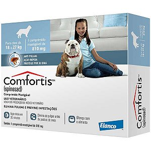 Antipulgas Elanco Comfortis 810 mg para Cães de 18 a 27 Kg