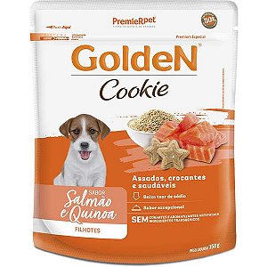Biscoito Premier Pet Golden Cookie Salmão e Quinoa para Cães Filhotes 350g