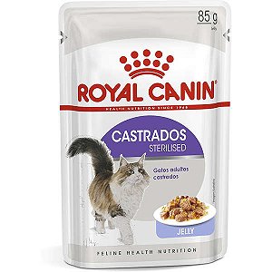 Ração Royal Canin Sterilised Jelly para Gatos Adultos Castrados 85g