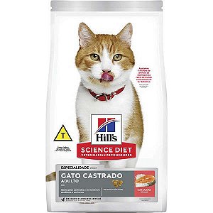 Ração Hills Science Diet Salmão para Gatos Adultos Castrados